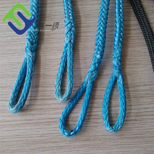 Yellow Marine 12 Strand Lina cumownicza pleciona Uhmwpe ABS Zatwierdzona 2