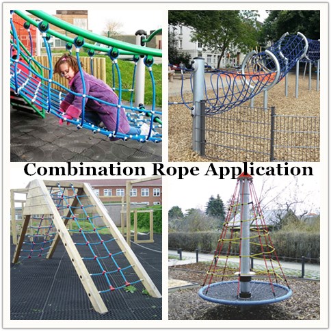 Wiązka do sieci wspinaczkowej, złożona z 6 pasków PET lub PP, 16 mm 13