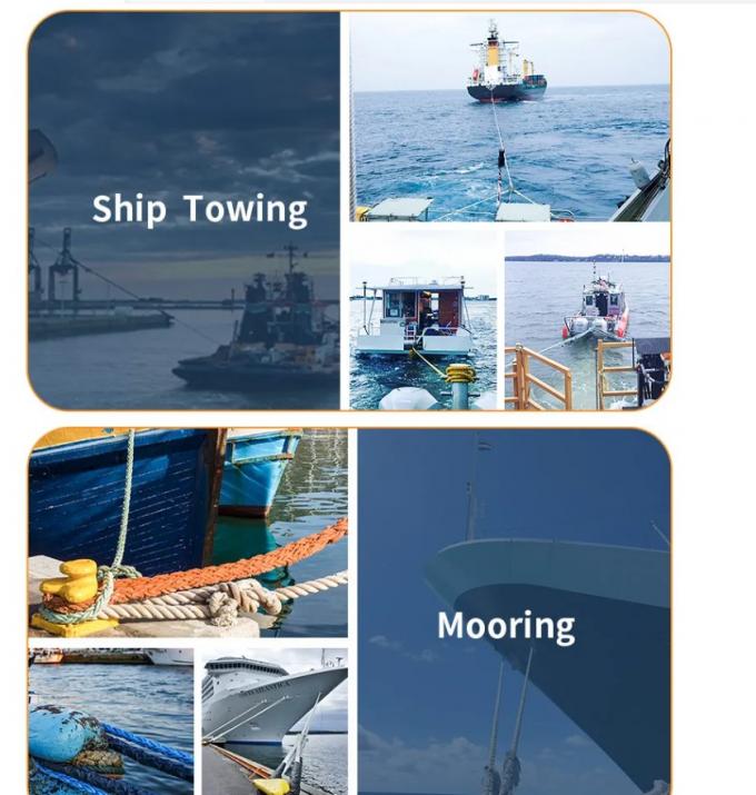 8 włókien liny poliestrowej 40 mm odporna na promieniowanie UV 4