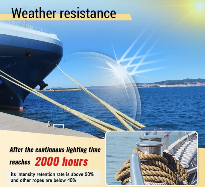 Wysokiej wytrzymałości 10mm 12mm 12 Strand Uhmwpe Fiber Winch Braid Line Marine Sail Rope Yacht 1