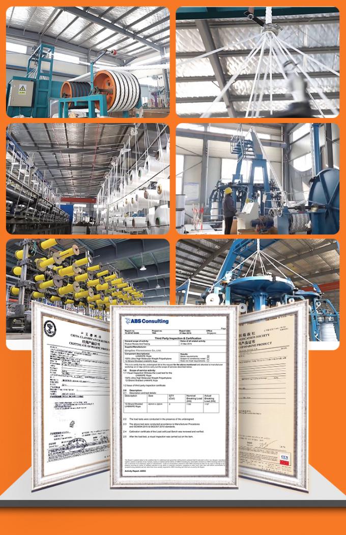 Wysokiej wytrzymałości podwójnie spleczona kurtka z poliestru z liny holowniczej 9