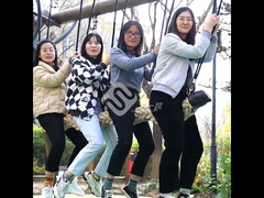 Outdoor Swing Playground Rope Bridge