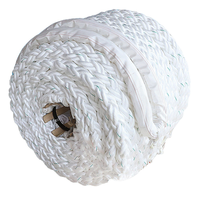 Wysokiej wytrzymałości 28mm-96mm 8 Strand Włóczone Polyester Statek Marynarki Liny mocowania