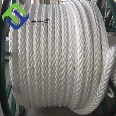 Cumowanie Nylonowa lina cumownicza 48 mm x 220 m Hawser 8 splotowa lina jachtowa pleciona