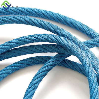 Sieć rybacka kombinowana lina stalowa 6 nici monofilament polipropylenowy 16mm