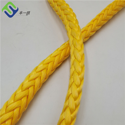 Wytrzymałe kolorowe cumowanie statków Spectra Rope Lina UHMWPE 12 Strand