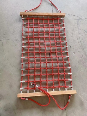 Czerwony kolor Plac zabaw dla dzieci Hamak 150 cm x 80 cm z wiszącą liną