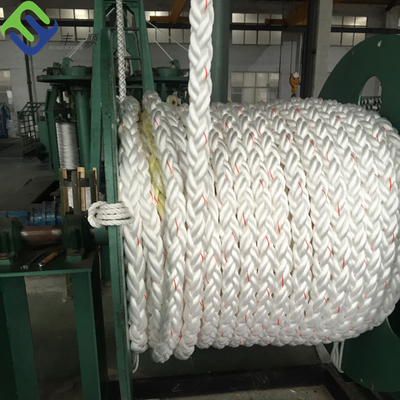48mm/64mm 8 Strand Polyester Marine Ship Mooring Rope Z 1.8 Spliced Loop
