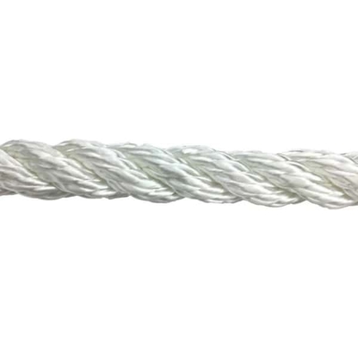 Wysokiej wytrzymałości 3 pręty skręcone 4mm-56mm Nylon Ship Mooring Rope Polyamide Sailing Yacht Rope