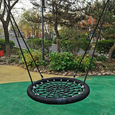 Grey Green Mixed Color 100cm dia 12cm ring Plac zabaw Net Swing With High Loading Capacity