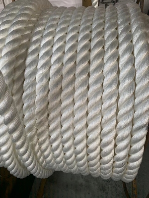 Biały Kolor 3 Struny Nylon Wiązka Twist Nylon Marine Wiązka 32mm średnica
