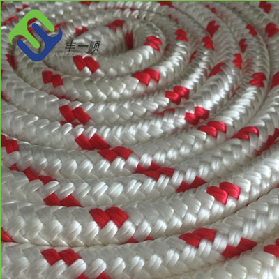 12mmx220m Podwójnie splecione Nylon Marine Anchor Rope / Docking Rope