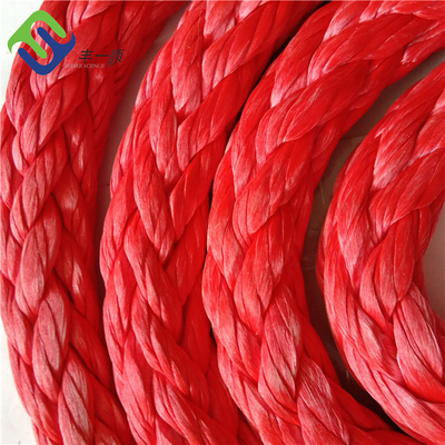 Wysoka wytrzymałość 12 splotów pleciona lina cumownicza UHMWPE 36 mm