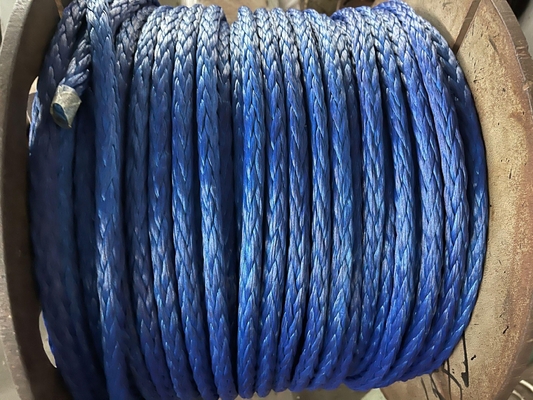 Wysoka wytrzymałość 12 splotów pleciona lina cumownicza UHMWPE 36 mm