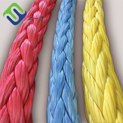 Łódź 12 Strand UHMWPE Rope Syntetyczna lina holownicza UHMWPE 18 mm do zastosowań morskich