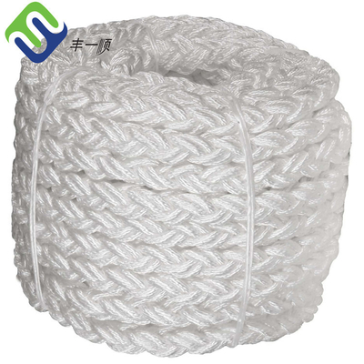 8 strun Wielofilament Polyamidu PA Nylon Mooring Rope For Marine