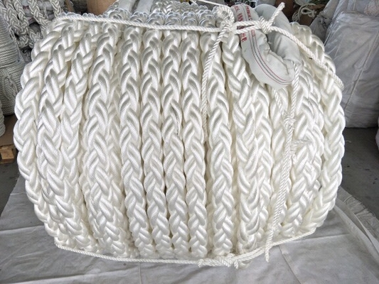 Marine Hawser Line 8 Strand Polyester Rope 48mmx220m Z 1,8m Spliced Eye