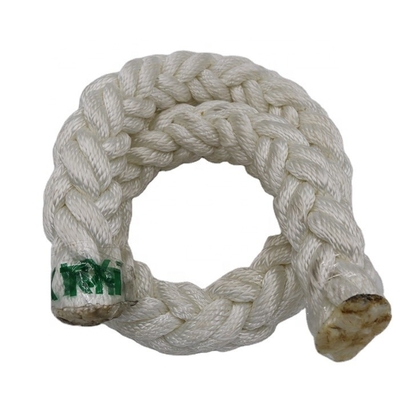 Wysokiej wytrzymałości 28mm-96mm 8 Strand Włóczone Polyester Statek Marynarki Liny mocowania