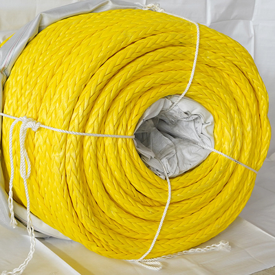 Ciężki 44mm 96mm 100% 12 Strand Uhmwpe Syntetyczna włókna żeglugowa ciągnika pływającego liny