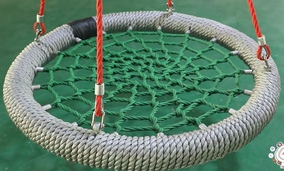 Park handlowy Plac zabaw na świeżym powietrzu Polyester ptasie gniazdo Swing 120cm
