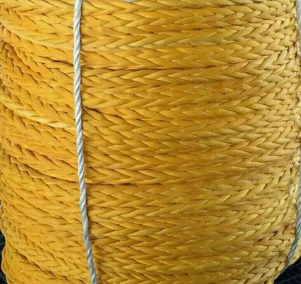 Wysokiej wytrzymałości 10mm 12mm 12 Strand Uhmwpe Fiber Winch Braid Line Marine Sail Rope Yacht