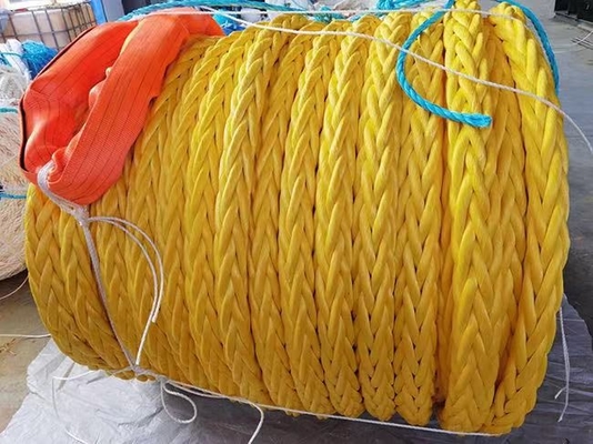Wysokiej wytrzymałości 10mm 12mm 12 Strand Uhmwpe Fiber Winch Braid Line Marine Sail Rope Yacht