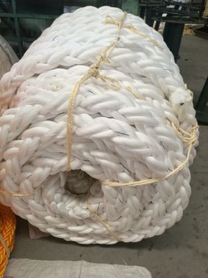 88mm Heavy-Duty 8-Strand Polypropylene Marine Mooring Rope for High Abrasion Resistance