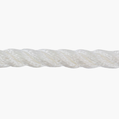 Sprzedaż hurtowa 100% nylonowej liny poliamidowej z trzema niciami, skręcona do użytku morskiego 18 mm 16 mm