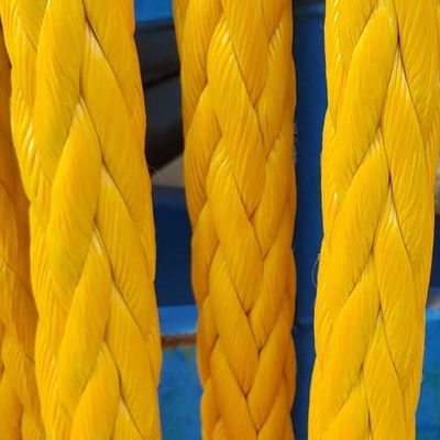 Ciężki 44mm 96mm 100% 12 Strand Uhmwpe Syntetyczna włókna żeglugowa ciągnika pływającego liny