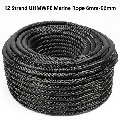 Lina morska UHMWPE 12-splotowa 6mm-96mm, holownicza o wysokiej wytrzymałości