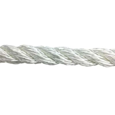 6mm-20mm Biały Nylon 3 Strand Rope 220 Metry Coil Ropes Marine Z Certyfikatami Klasy
