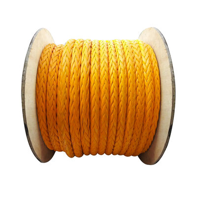 Premium 26mm High Strength Abrasion UV Resistant 12 Strand UHMWPE Marine Mooring Rope