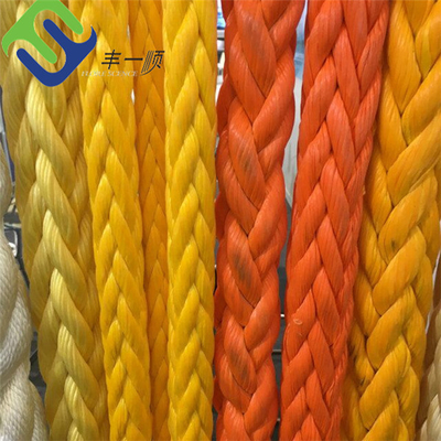 Yellow Marine 12 Strand Lina cumownicza pleciona Uhmwpe ABS Zatwierdzona