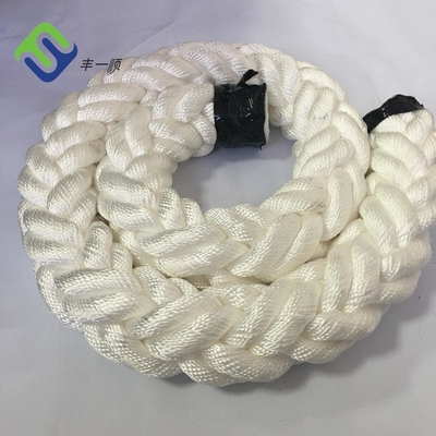 40mm - 200mm Dia 8 Strand Lina poliestrowa Odporność na promieniowanie UV Niskie wydłużenie