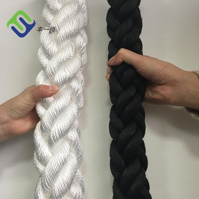8 Strand Marine Polyester Braided Cable for Vessel Mooring 56mm*220m Polyester Rope
