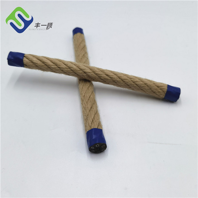 Hemp Look Kombinowana lina druciana 16 mm x 500 m Plac zabaw Poliester do huśtawki