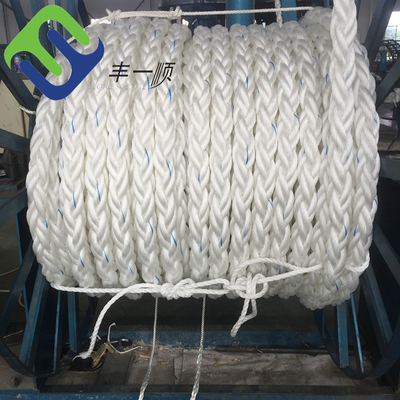 Pływające cumowanie 8 Strand PP Rope Marine Statek holowniczy Odporny na promieniowanie UV