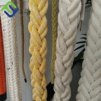 8 Strand Marine Polyester Braided Cable for Vessel Mooring 56mm*220m Polyester Rope