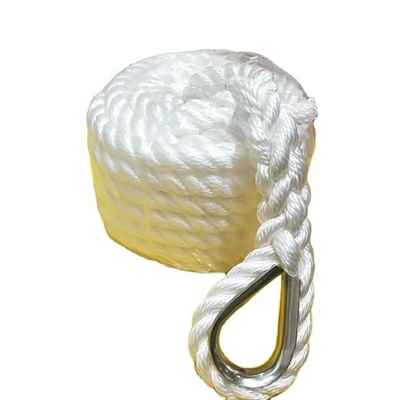 20mm/24mm 220m 3 struny Nylon skręcone liny z białym kolorem
