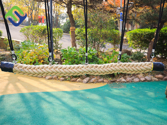 Konopny plac zabaw dla dzieci Swing Bridge 150 mm x 2,5 m Lina poliestrowa dla dzieci