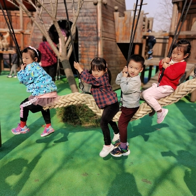 Khaki Walking Playground Most linowy 2,5mX120mm do parku rozrywki