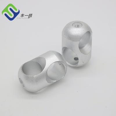 Srebrny łącznik linowy do placu zabaw Aluminiowy 16mm 34g