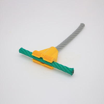 PA6 Plastikowe złącze liny do zabaw T 16 mm w kolorze do siatki wspinaczkowej