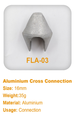 Aluminiowe węzły linowe do liny zabawowej 16 mm